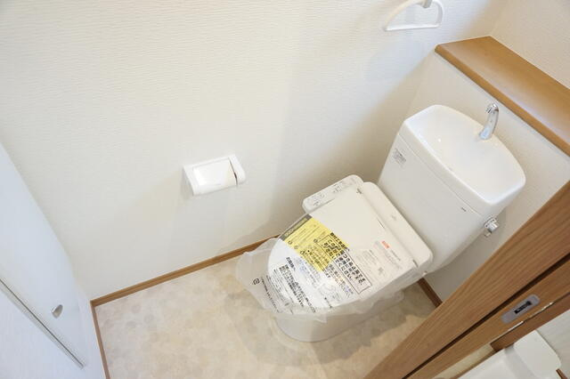 竪台テラスＡ棟のトイレ|１階ウォシュレット付き
