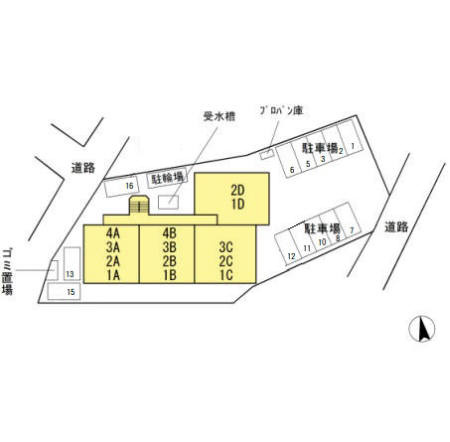 コンフォート　　刈谷市近郊の賃貸はクラスホームの区画図