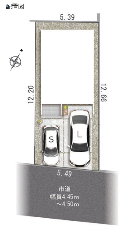 静岡市駿河区中田本町12期　新築戸建　全１棟の区画図