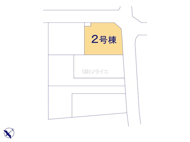 入間市上藤沢5期　全6棟　グラファーレ　新築戸建の区画図