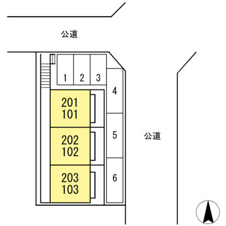 コーポ神明　　　刈谷市の賃貸ならクラスホーム刈谷店の駐車場