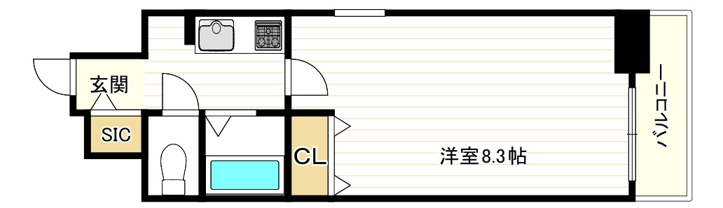 プレサンス西心斎橋の間取り