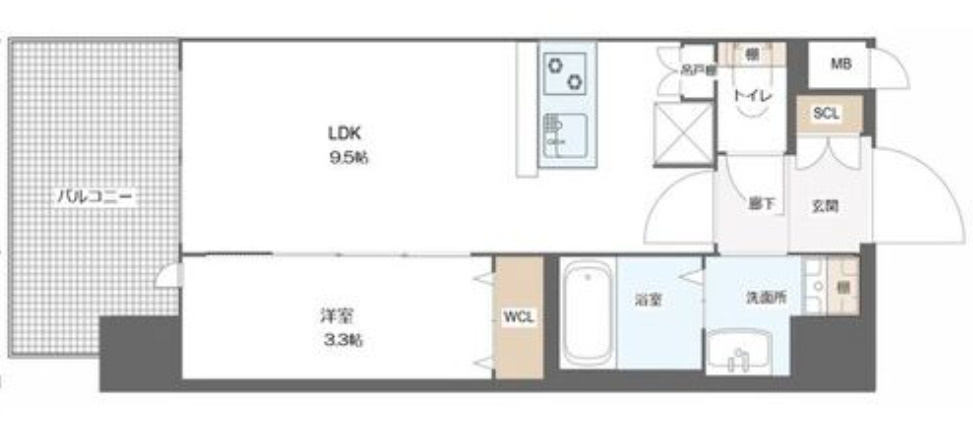 ディークラエスト玉造の間取り