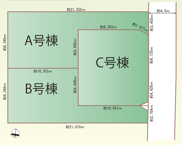 【区画図】 | 桶川市上日出谷1269番　新築戸建　全3棟　A号棟