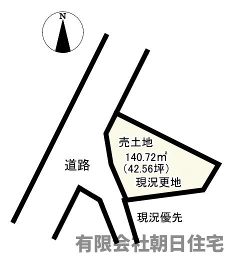 【土地図】 | 幸町売土地（42.56坪） | 土地図です