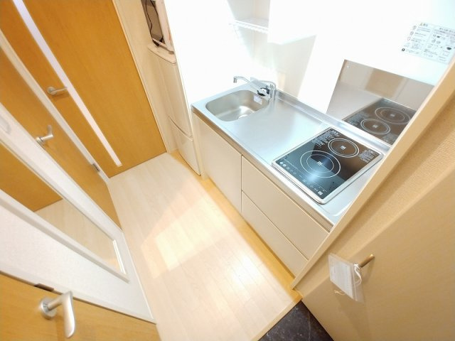 神戸市西区玉津町上池のアパートのキッチン