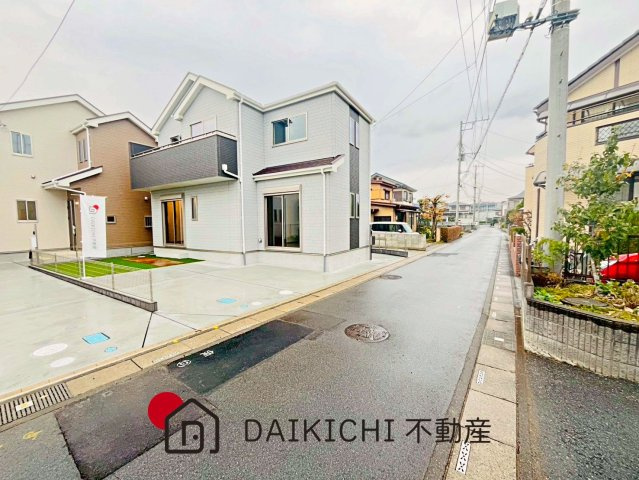 【前面道路含む現地写真】 | 桶川市上日出谷1269番　新築戸建　全3棟　C号棟