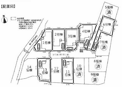 大和市桜森2丁目4期　新築戸建　13号棟の区画図