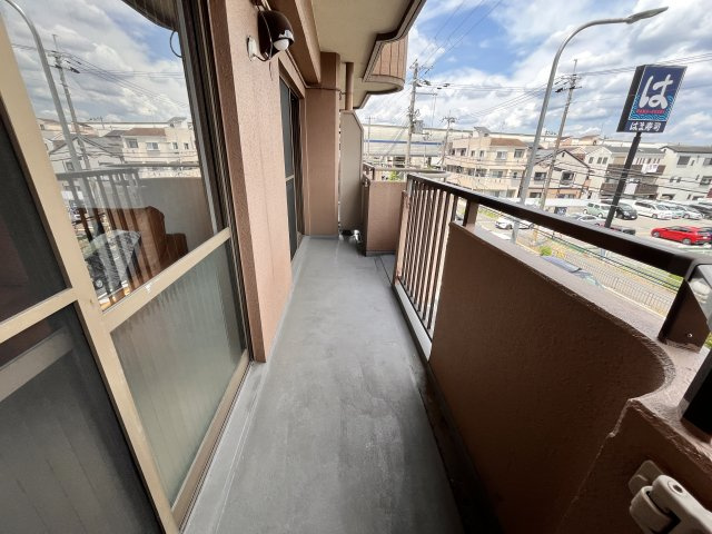 ハイツフルカワのバルコニー