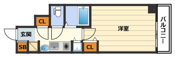 プレサンス梅田フロンティアの間取り