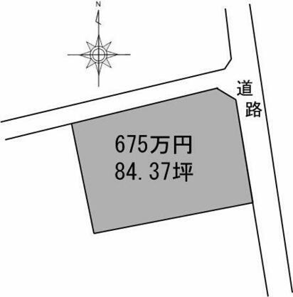 中村2丁目　売土地の区画図