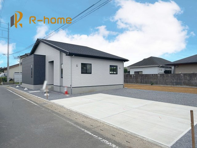 つくば市高野2期　新築戸建て　1号棟の外観|ご予約を頂ければ、『平日』はもちろん『早朝』や『夜間』もご見学可能です♪お気軽にお申し付けください♪