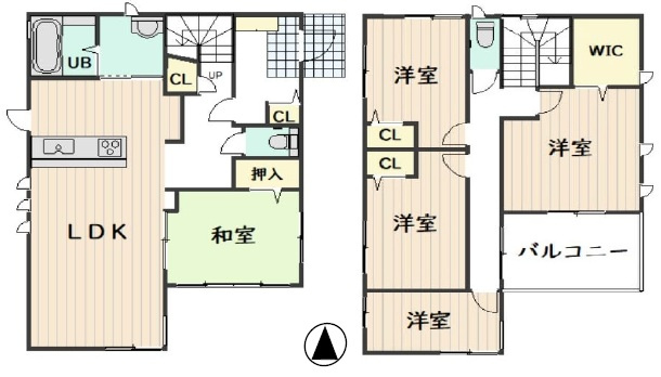 姫路市網干区田井　山陽電鉄「平松駅」徒歩20分の間取り