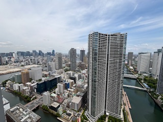 スカイツリーの眺望を楽しめます。