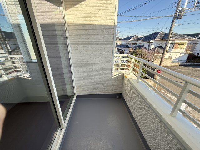 ハートフルタウン前橋市南町2丁目55番　Ａ号棟のバルコニー|人気のインナーバルコニーです♪急な雨でも洗濯物が濡れずに安心です！