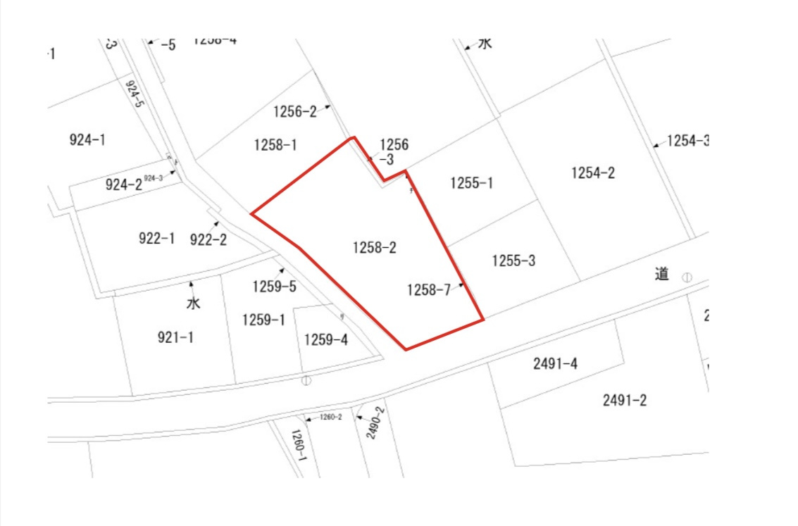 草野町吉木売地の土地図