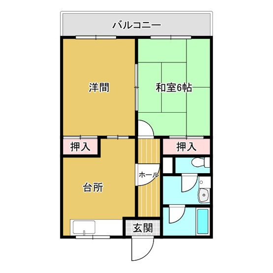 【間取り】 | メゾン渡部（東千石）