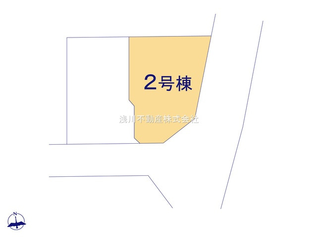 八王子市　清川町　新築一戸建て　５期の区画図|～人気条件の東南角地につき陽当たり・風通しも良好～