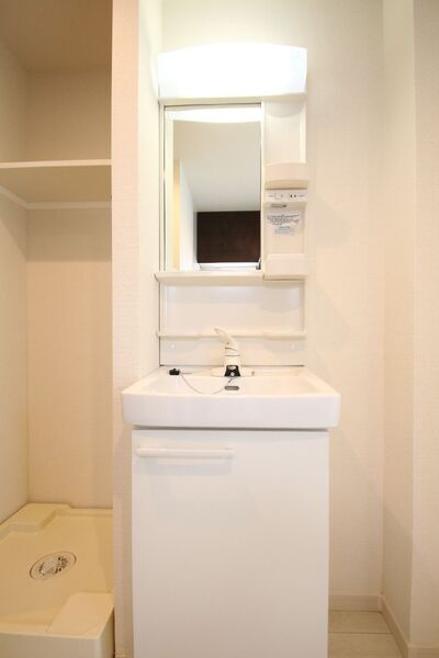 フィオーレ若林　駅近　ネット0　ロフト付の洗面所