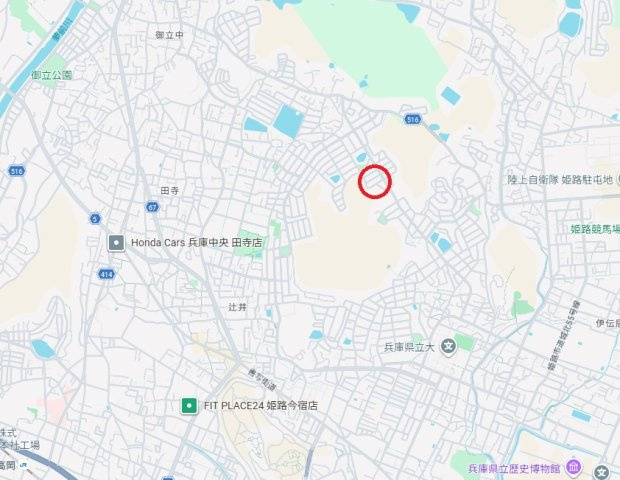 姫路市田寺東4丁目　　中古戸建の地図