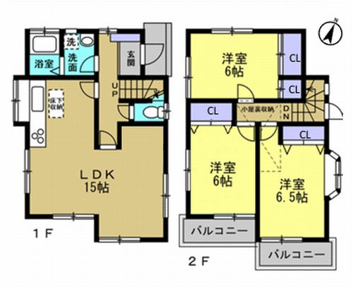 【間取り】 | 【仲介手数料０円】相模原市南区御園4丁目　中古一戸建て | 相模原市南区御園4丁目　中古一戸建て