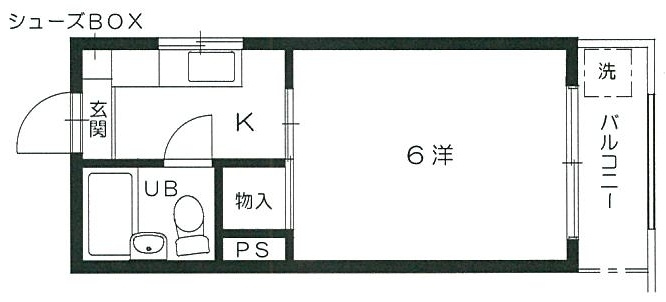 Sunny 長束の間取り|Sunny 長束 203号室
