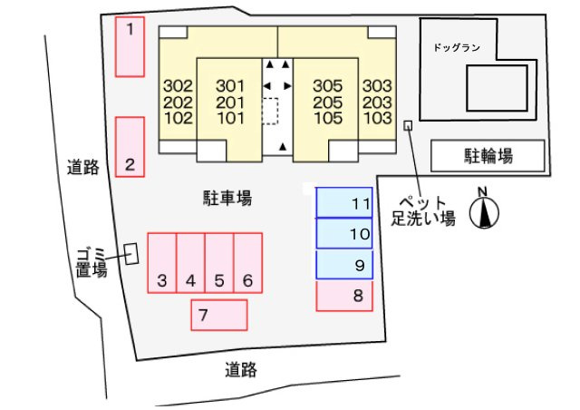 スペチアーレ　クアットロの区画図