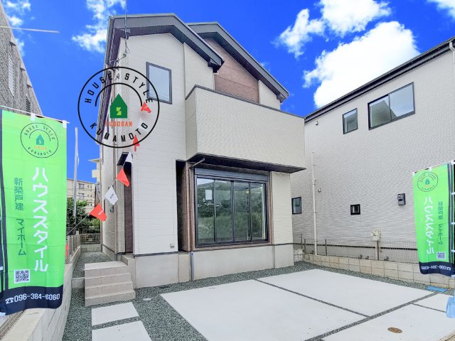 菊池郡菊陽町武蔵ケ丘2丁目第4-2棟（2号棟）　の外観|デザイン性のある外観です。