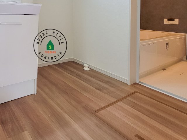 菊池郡菊陽町武蔵ケ丘2丁目第4-2棟（2号棟）　のランドリースペース|ランドリースペースとなります。広々して有効的にご使用できます。 