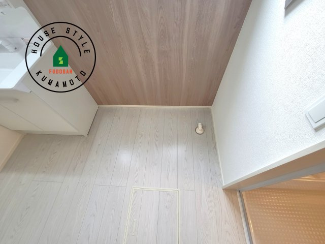 熊本市東区保田窪3丁目第1-2棟（19号棟）　のランドリースペース|ランドリースペースとなります。広々して有効的にご使用できます。 