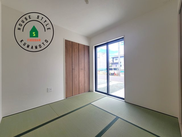 熊本市東区保田窪3丁目第1-2棟（19号棟）　の和室|柔らかい畳が心地よい和室