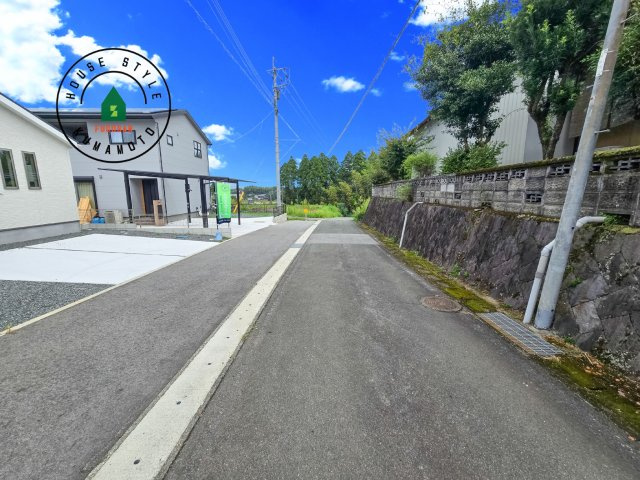 合志市栄第3-1棟（1号棟）　の前面道路含む現地写真|前面道路です。