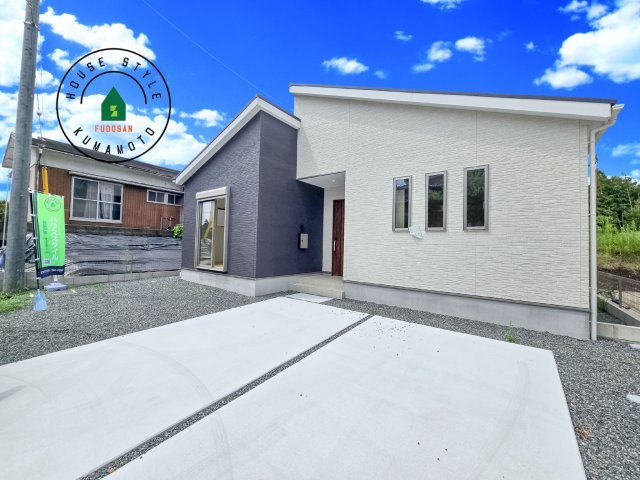 合志市栄第3-1棟（1号棟）　の外観|デザイン性のある外観です。