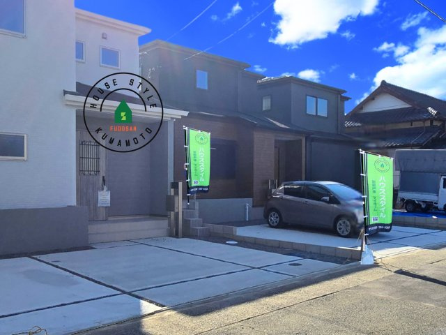 熊本市西区横手5丁目第2-3棟(2号棟)の前面道路含む現地写真|見学の時間などお気軽にお問い合わせ下さい。