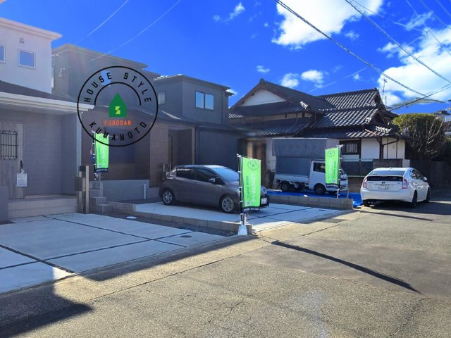 熊本市西区横手5丁目第2-3棟(1号棟)の前面道路含む現地写真|見学の時間などお気軽にお問い合わせ下さい。