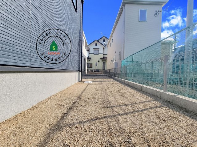 熊本市東区長嶺西2丁目第2-5棟（2号棟）の庭|お庭で自由な時間を過ごせます。