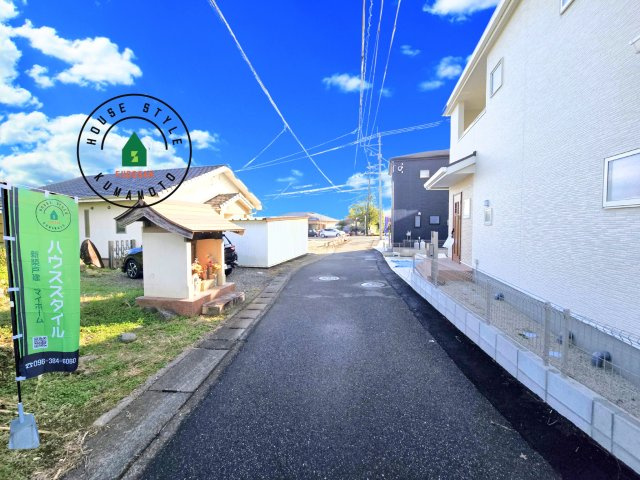 宇城市松橋町松橋第1-2棟（1号棟）の前面道路含む現地写真|前面道路です。