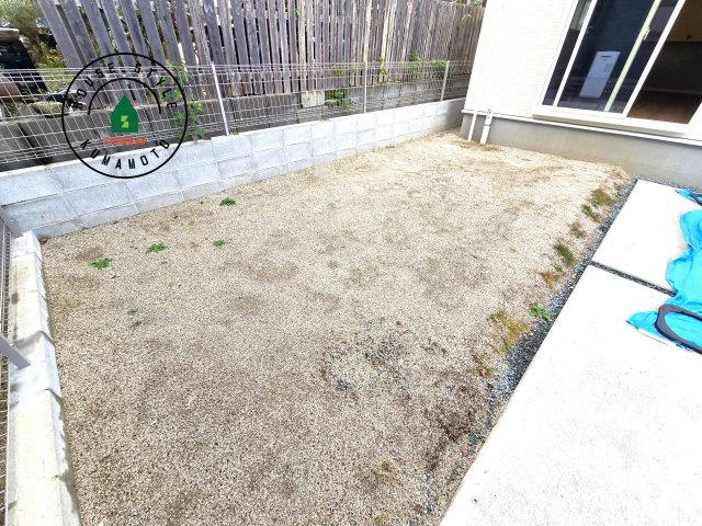 宇城市松橋町松橋第1-2棟（1号棟）の庭|お庭で自由な時間を過ごせます。