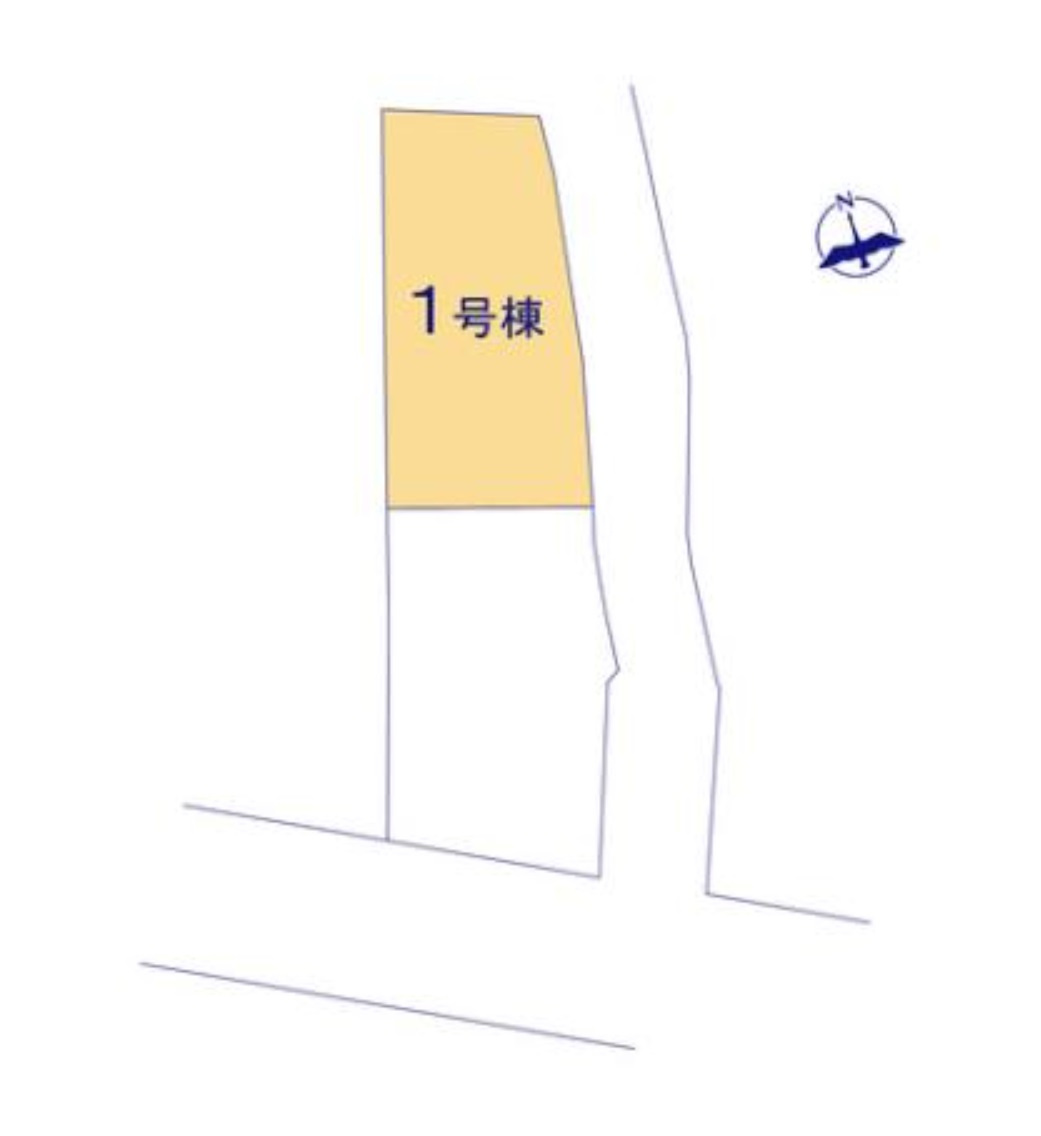 宇城市松橋町松橋第1-2棟（1号棟）の区画図|配置図（1号棟）