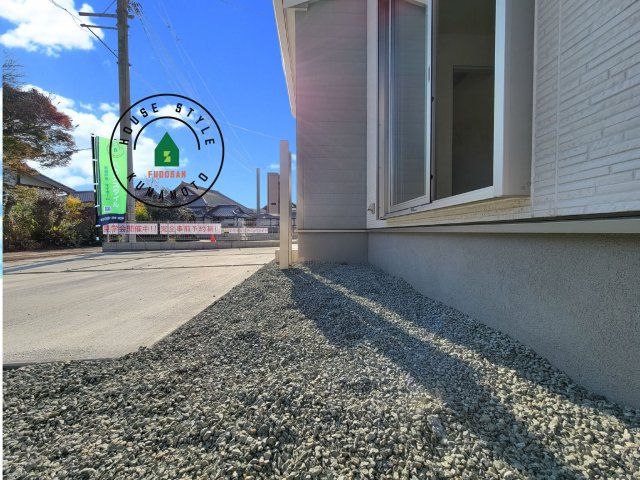 熊本市北区龍田7丁目第4-5棟（4号棟）の庭|お庭で自由な時間を過ごせます。