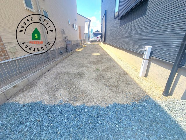 菊池市西寺第1-8棟（6号棟）の庭|お庭で自由な時間を過ごせます。