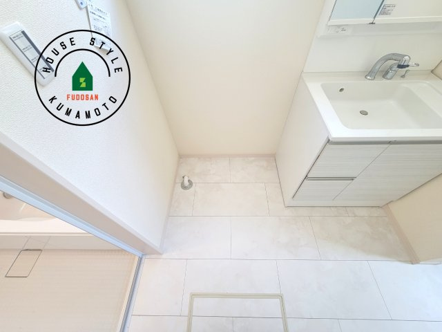 菊池市西寺第1-8棟（2号棟）のランドリースペース|ランドリースペースとなります。広々して有効的にご使用できます。 