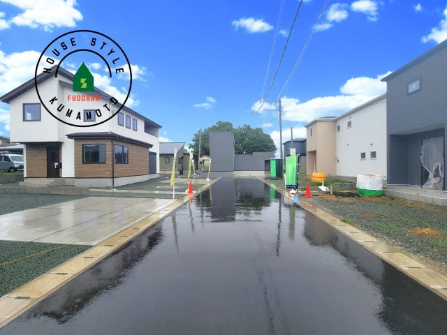 熊本市東区戸島西7丁目第7-3棟（1号棟）の前面道路含む現地写真|前面道路です。