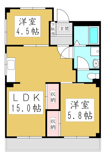 【間取り】 | 第７池田マンション
