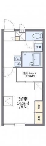 レオパレスファーストＫの間取り
