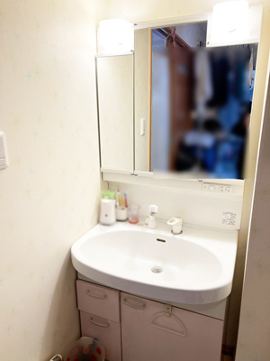 【独立洗面台】 | 南区石山1-6 車庫付一戸建 | 機能的な１階の洗面化粧台♪