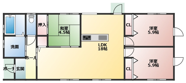 【間取り】 | 西区中原町　1号地