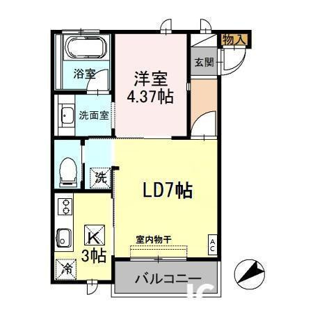禅　Aの間取り