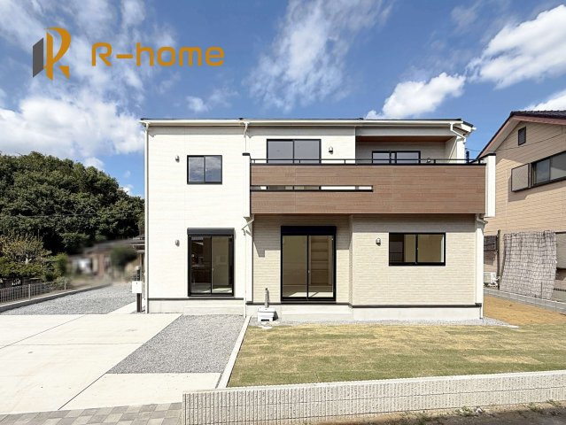 土浦市千鳥ケ丘町　新築戸建て　1号棟の外観|建物完成いたしました！ご予約で『平日』や『夕方』などでもご見学可能です！