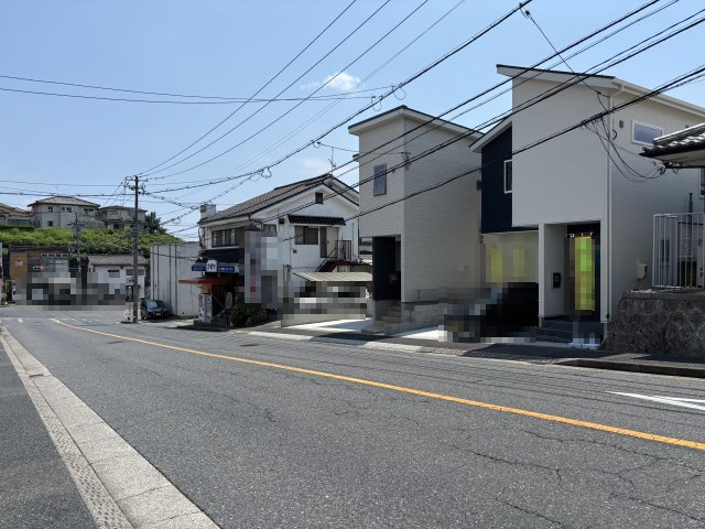  新築戸建　　毘沙門台2丁目の前面道路含む現地写真